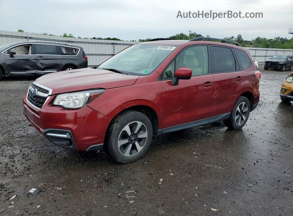 JF2SJAEC5HH505402 2017 SUBARU FORESTER Красный Передняя левая четверть