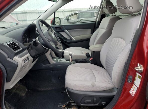 JF2SJAEC5HH505402 2017 SUBARU FORESTER Красный Вид салона спереди