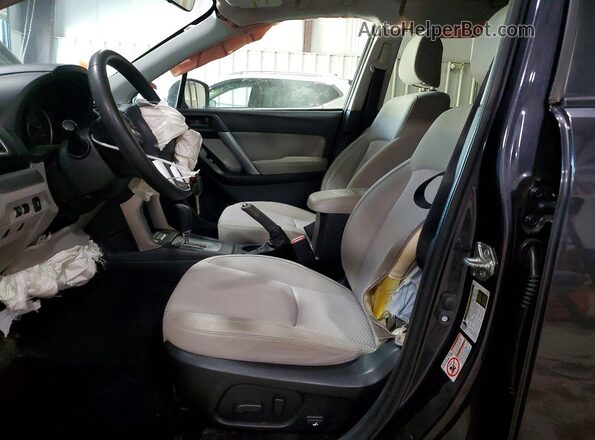 JF2SJAEC6HH414851 2017 SUBARU FORESTER Угольный Вид салона спереди