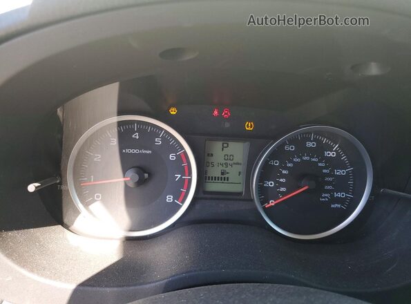 JF2SJAEC6JH429694 2018 SUBARU FORESTER Белый Вид щитка приборов