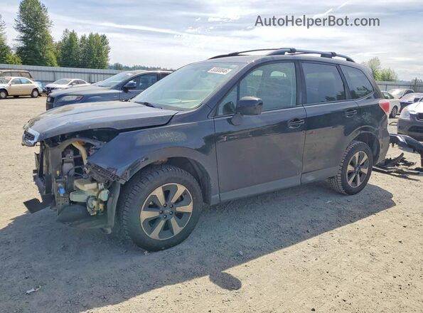 JF2SJAEC7HH456431 2017 SUBARU FORESTER Черный Передняя левая четверть