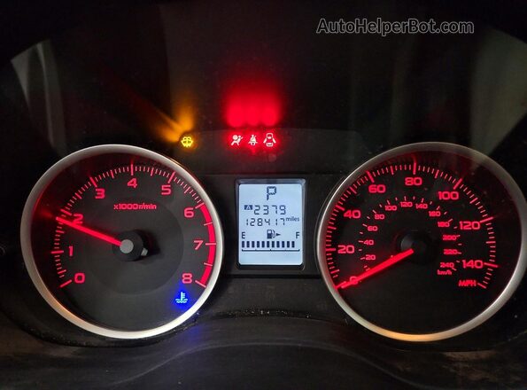 JF2SJAEC8HH460486 2017 SUBARU FORESTER Темно-бордовый Вид щитка приборов