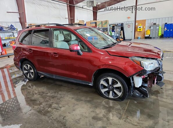 JF2SJAEC8HH460486 2017 SUBARU FORESTER Темно-бордовый Передняя правая четверть