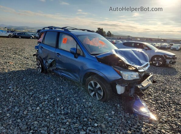 JF2SJAECXHH439753 2017 SUBARU FORESTER Синий Передняя правая четверть