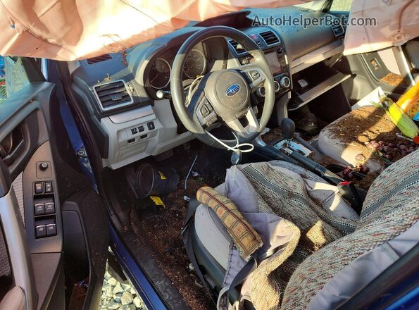 JF2SJAECXHH439753 2017 SUBARU FORESTER Синий Вид панели приборов