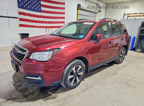JF2SJAECXHH451272 2017 SUBARU FORESTER 2.5 Бордовый Передняя левая четверть