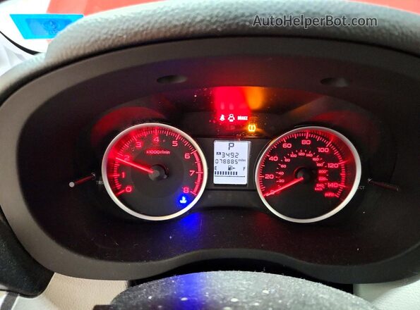 JF2SJAECXHH451272 2017 SUBARU FORESTER 2.5 Бордовый Вид щитка приборов