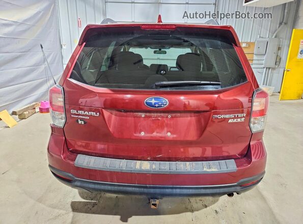 JF2SJAECXHH451272 2017 SUBARU FORESTER 2.5 Бордовый Вид сзади