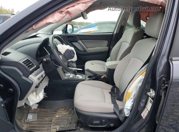 JF2SJAECXHH506853 2017 SUBARU FORESTER Charcoal Vista interior delantera