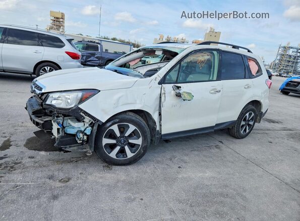 JF2SJAECXHH532899 2017 SUBARU FORESTER White Vista tres cuartos delantera izquierda