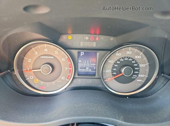 JF2SJAFC2GH464532 2016 SUBARU FORESTER Silver Вид щитка приладів