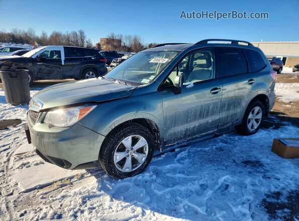 JF2SJAFC4GH547394 2016 SUBARU FORESTER Зеленый Передняя левая четверть