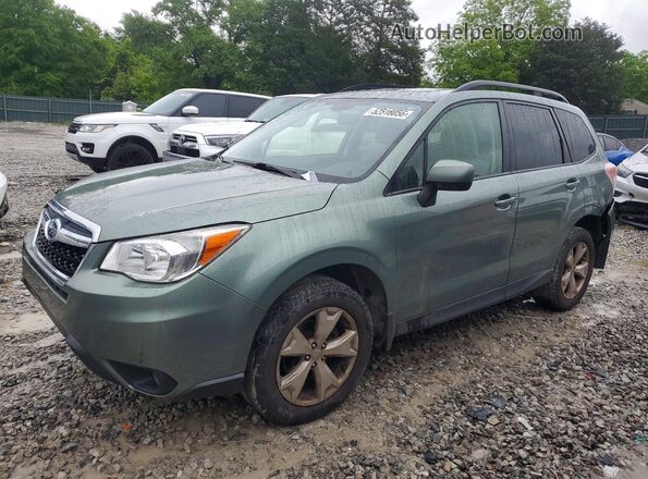 JF2SJAFC9GH500653 2016 SUBARU FORESTER Green Przód lewy