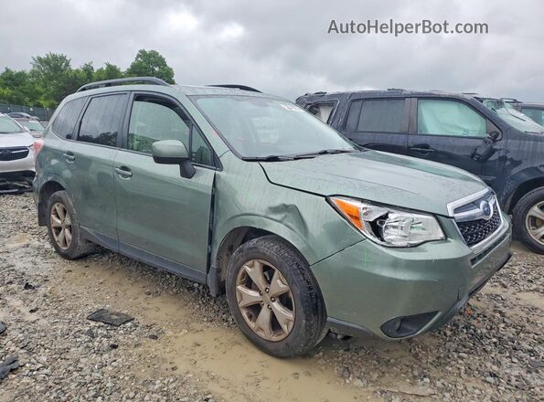JF2SJAFC9GH500653 2016 SUBARU FORESTER Green Przód prawy