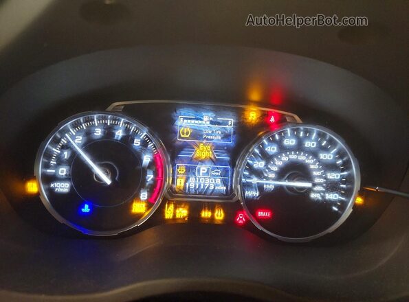 JF2SJAGC2HH484425 2017 SUBARU FORESTER Угольный Вид щитка приборов