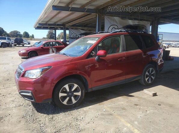 JF2SJAGC5HH491496 2017 SUBARU FORESTER Красный Передняя левая четверть