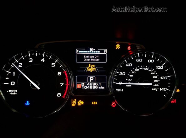 JF2SJAGC7HH451601 2017 SUBARU FORESTER 2.5 Gray Widok zestawu wskaźników