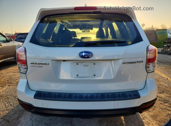 JF2SJAGC7JH607335 2018 SUBARU FORESTER 2.5 Белый Вид сзади