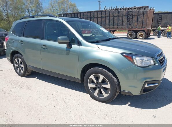 JF2SJAGCXJH545607 2018 SUBARU FORESTER Green Delantero derecho