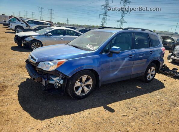 JF2SJAHC7GH462210 2016 SUBARU FORESTER Blue წინა მარცხენა ხედი სამი მეოთხედიდან