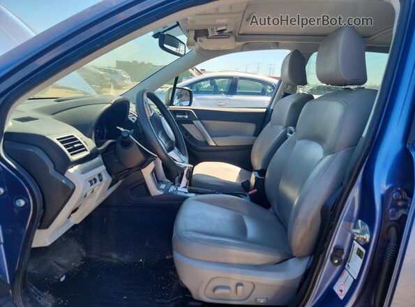 JF2SJAHC7GH462210 2016 SUBARU FORESTER Blue წინა სალონის ხედი