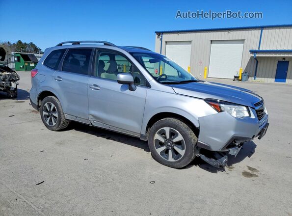 JF2SJAJC0HH488272 2017 SUBARU FORESTER Серебряный Передняя правая четверть