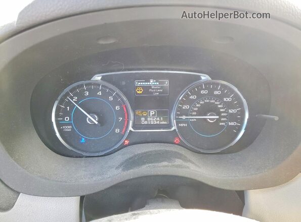 JF2SJAJC0HH488272 2017 SUBARU FORESTER Серебряный Вид щитка приборов
