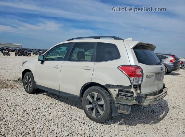 JF2SJAJC1JH600907 2018 SUBARU FORESTER White Задня ліва чверть