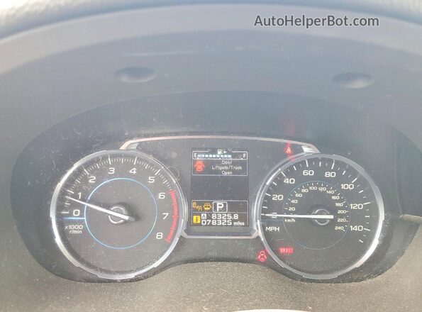 JF2SJAJC1JH600907 2018 SUBARU FORESTER White Вид щитка приладів
