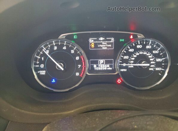 JF2SJAJC5HH554234 2017 SUBARU FORESTER Black Вид щитка приладів