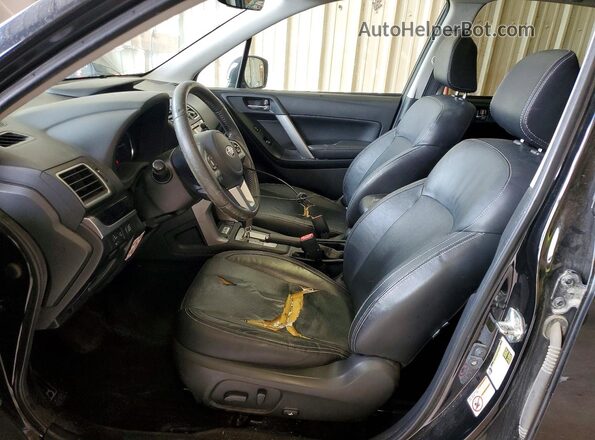 JF2SJAJC5HH554234 2017 SUBARU FORESTER Black Вид салону спереду