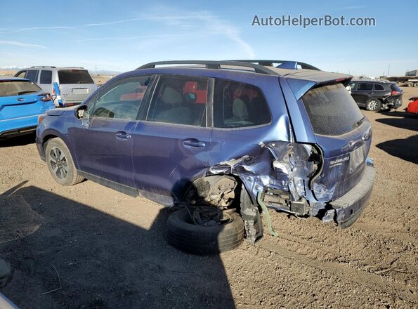 JF2SJAJC6JH465049 2018 SUBARU FORESTER Синий Задняя левая четверть