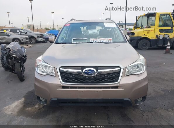 JF2SJAKC1GH543731 2016 SUBARU FORESTER Gold Вид задньої частини салону