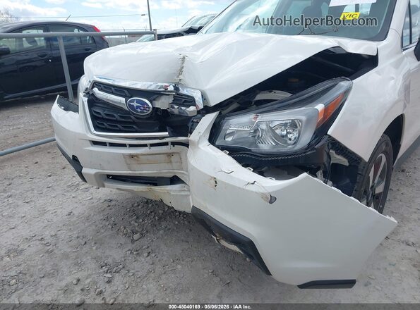 JF2SJALC2JH423202 2018 SUBARU FORESTER 2.5 White Widok z przodu