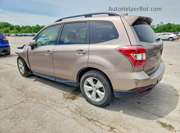 JF2SJARC0GH564138 2016 SUBARU FORESTER Желто-коричневый Задняя левая четверть