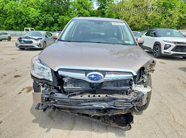 JF2SJARC0GH564138 2016 SUBARU FORESTER Желто-коричневый Вид спереди
