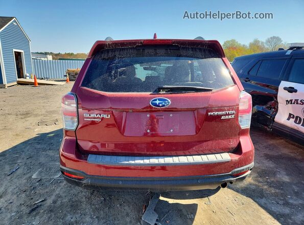 JF2SJARC0HH533814 2017 SUBARU FORESTER Красный Вид сзади