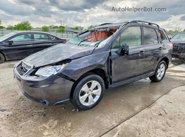 JF2SJARC5GH567536 2016 SUBARU FORESTER Черный Передняя левая четверть