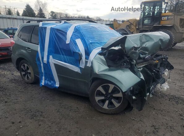 JF2SJARC6JH529501 2018 SUBARU FORESTER Зеленый Передняя правая четверть