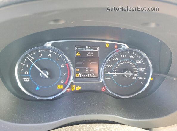 JF2SJARC7JH463265 2018 SUBARU FORESTER Серый Вид щитка приборов
