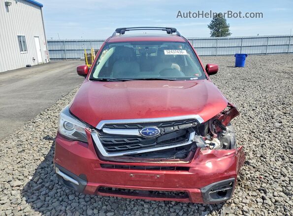 JF2SJARC7JH553659 2018 SUBARU FORESTER Красный Вид спереди