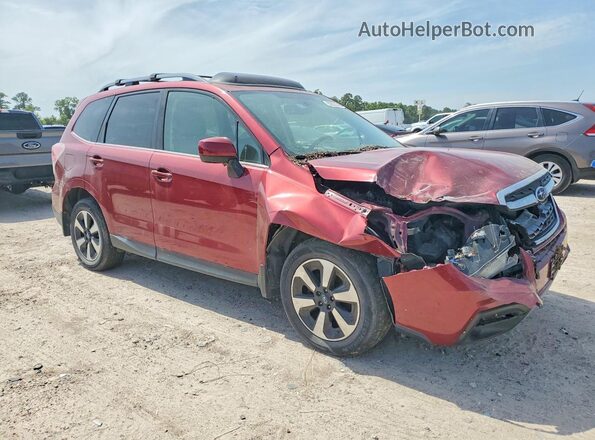 JF2SJARC9HH473760 2017 SUBARU FORESTER Красный Передняя правая четверть
