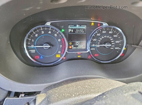 JF2SJATCXHH434877 2017 SUBARU FORESTER Серебряный Вид щитка приборов