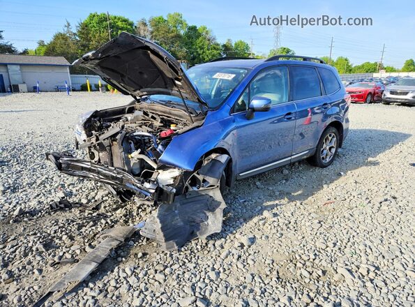 JF2SJAVC3GH416300 2016 SUBARU FORESTER Blue Передня ліва чверть