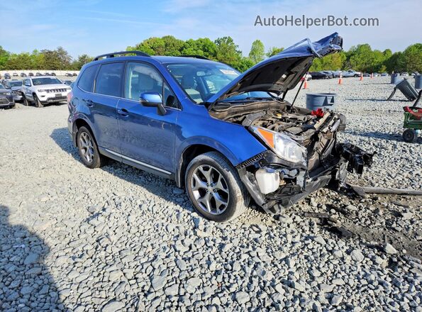 JF2SJAVC3GH416300 2016 SUBARU FORESTER Blue Передня права чверть