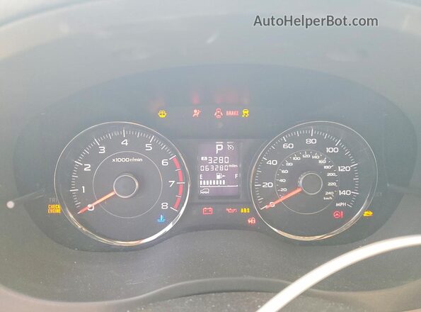 JF2SJAVC3GH416300 2016 SUBARU FORESTER Blue Вид щитка приладів