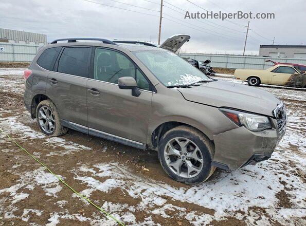JF2SJAWC0HH447388 2017 SUBARU FORESTER 2.5I TO Желто-коричневый Передняя правая четверть