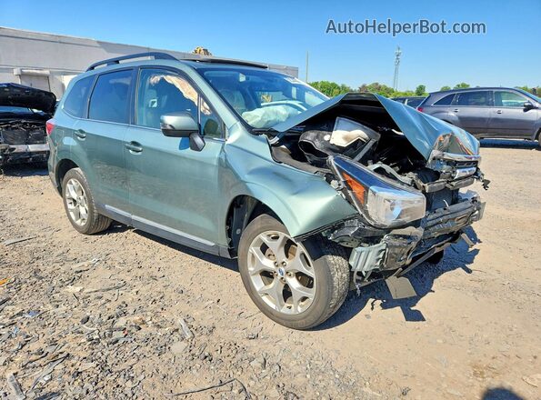 JF2SJAWC2JH402832 2018 SUBARU FORESTER Бирюзовый Передняя правая четверть