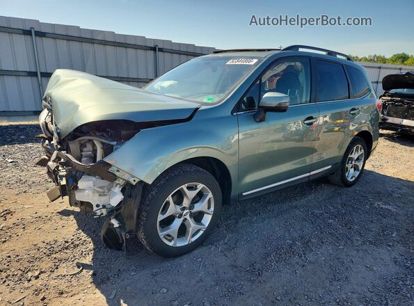 JF2SJAWC2JH402832 2018 SUBARU FORESTER Бирюзовый Передняя левая четверть