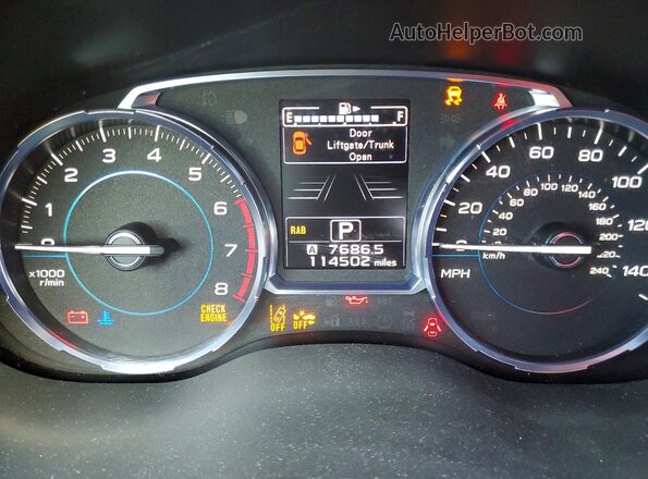 JF2SJAWC4HH587038 2017 SUBARU FORESTER 2.5I TO Серебряный Вид щитка приборов
